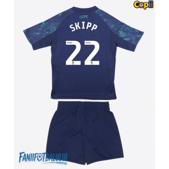 Leicester City Oliver Skipp #22 Echipament de Fotbal Replică 2025-26 Copii Deplasare (+ Șorturi)